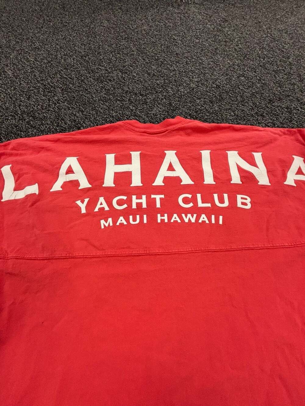 Spirit Activewear Lahaina Yacht Club Maui Hawaii Long Sleeve Oversized Top - Picture 3 of 5